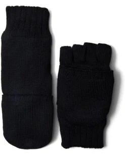 UGG Knit Flip Mitten With Leather Palm Patch