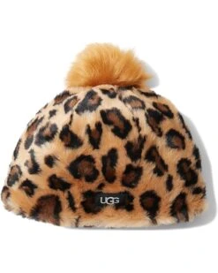 UGG Kids Faux Fur Beanie With Faux Pom (Toddler/Little Kids)
