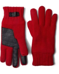 UGG Knit Gloves With Conductive Tech Leather Palm Patch