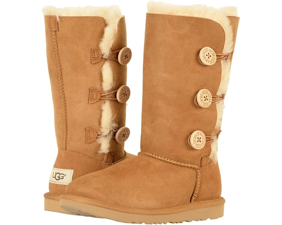 UGG Kids Bailey Button Triplet II (Little Kid/Big Kid) 3 UGG Kids Bailey Button Triplet II (Little Kid/Big Kid)