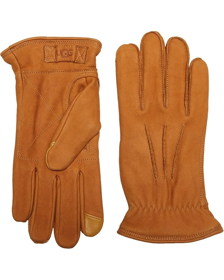 UGG 3 Point Leather Tech Gloves With Sherpa Lining 2 UGG 3 Point Leather Tech Gloves With Sherpa Lining